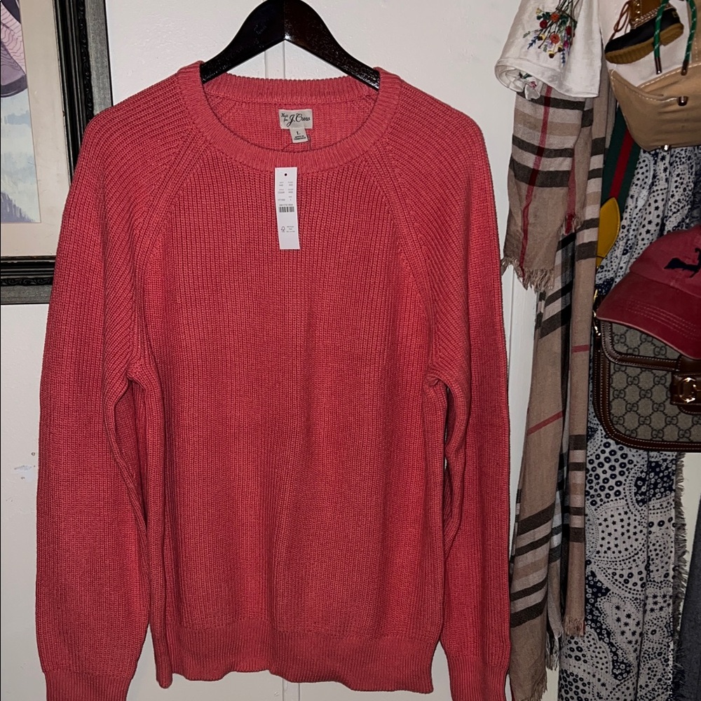 J. Crew Men's Crewneck Sweater in Nantucket Red